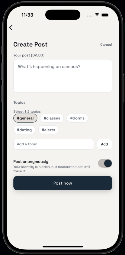 Campus Circle Screen 03 screen